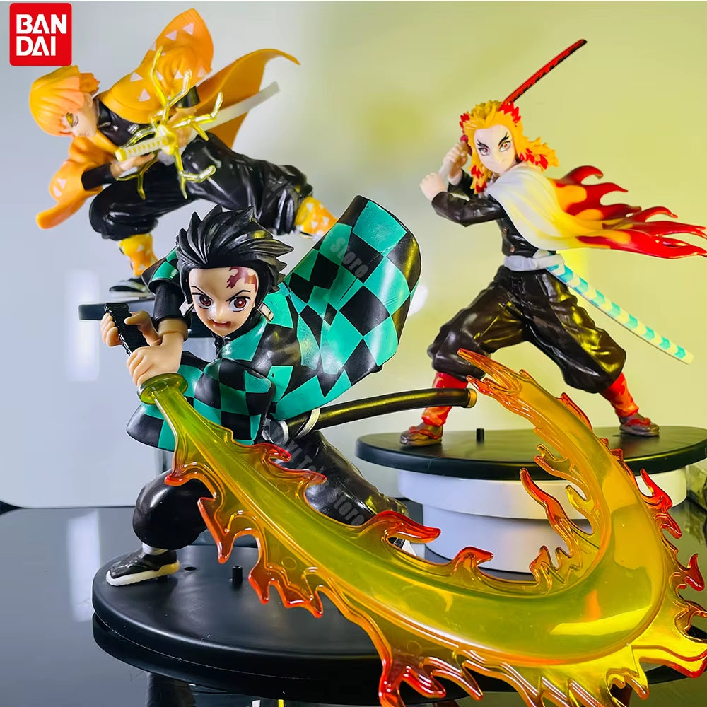 Hot Demon Slayer Anime Figure Tanjirou Agatsuma Zenitsu Kyoujurou 